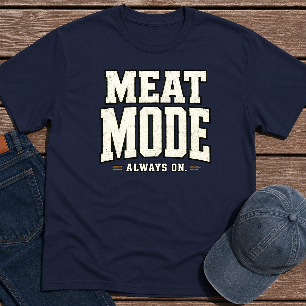 Meat Mode T-Shirt - Navy