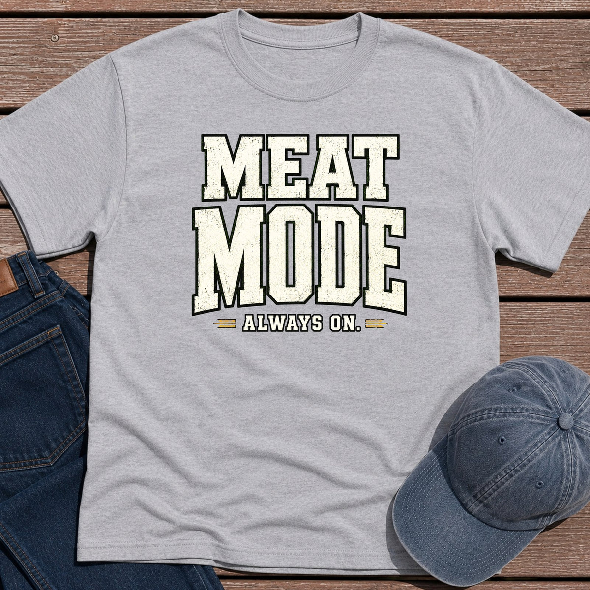 Meat Mode T-Shirt - Sport Grey