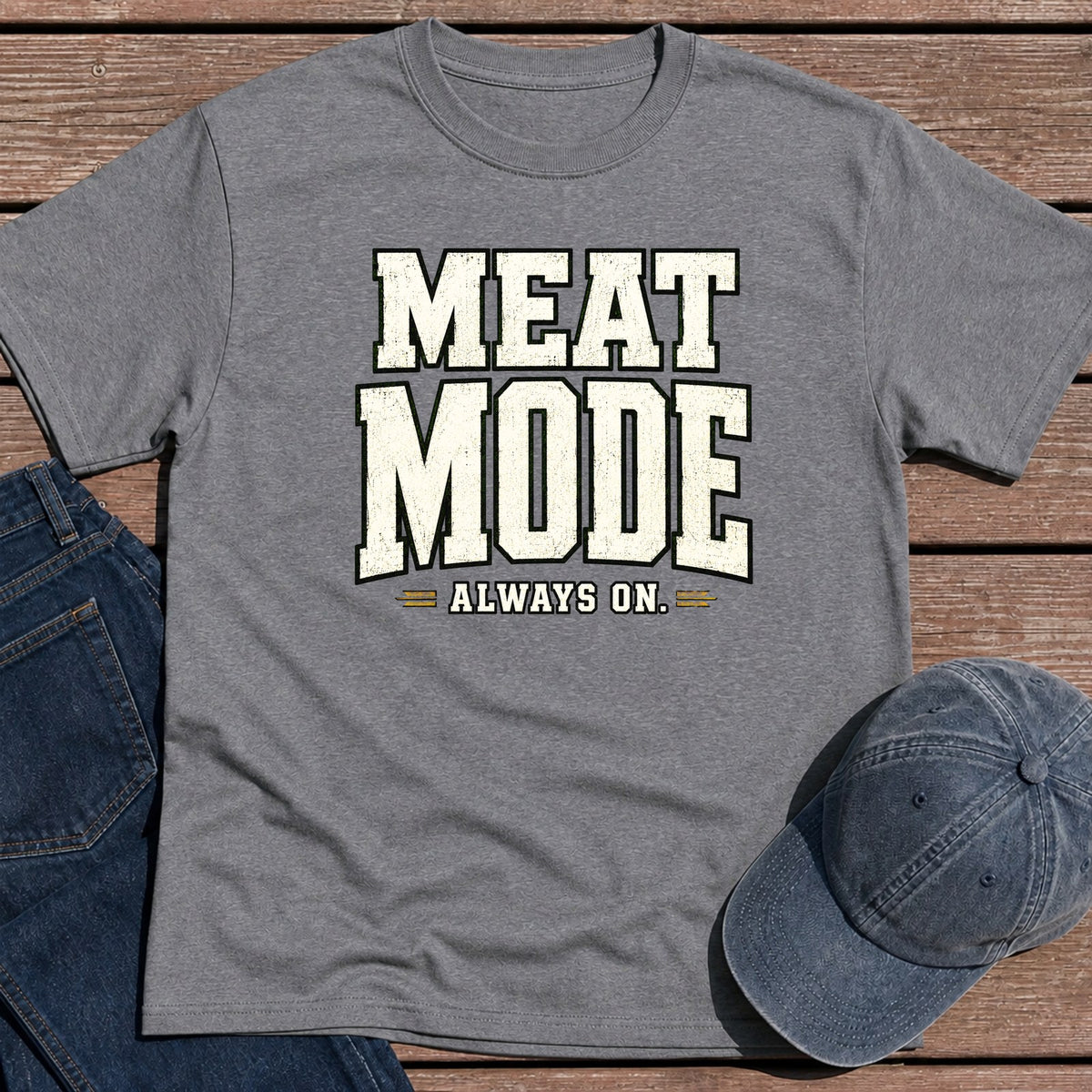 Meat Mode T-Shirt - Tweed