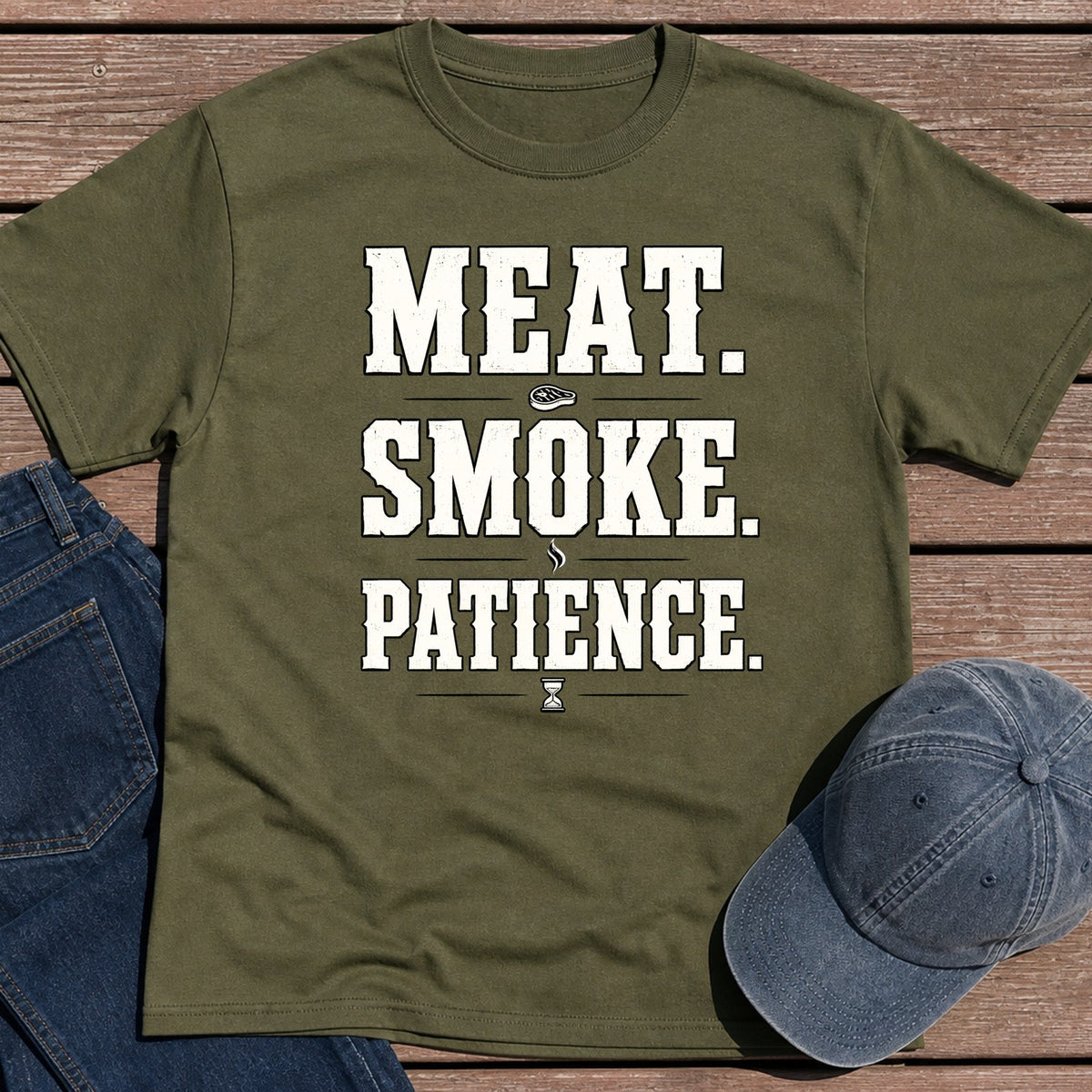 Patience T-Shirt - Military Green