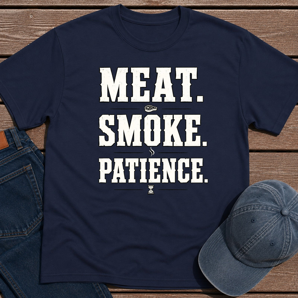 Patience T-Shirt - Navy