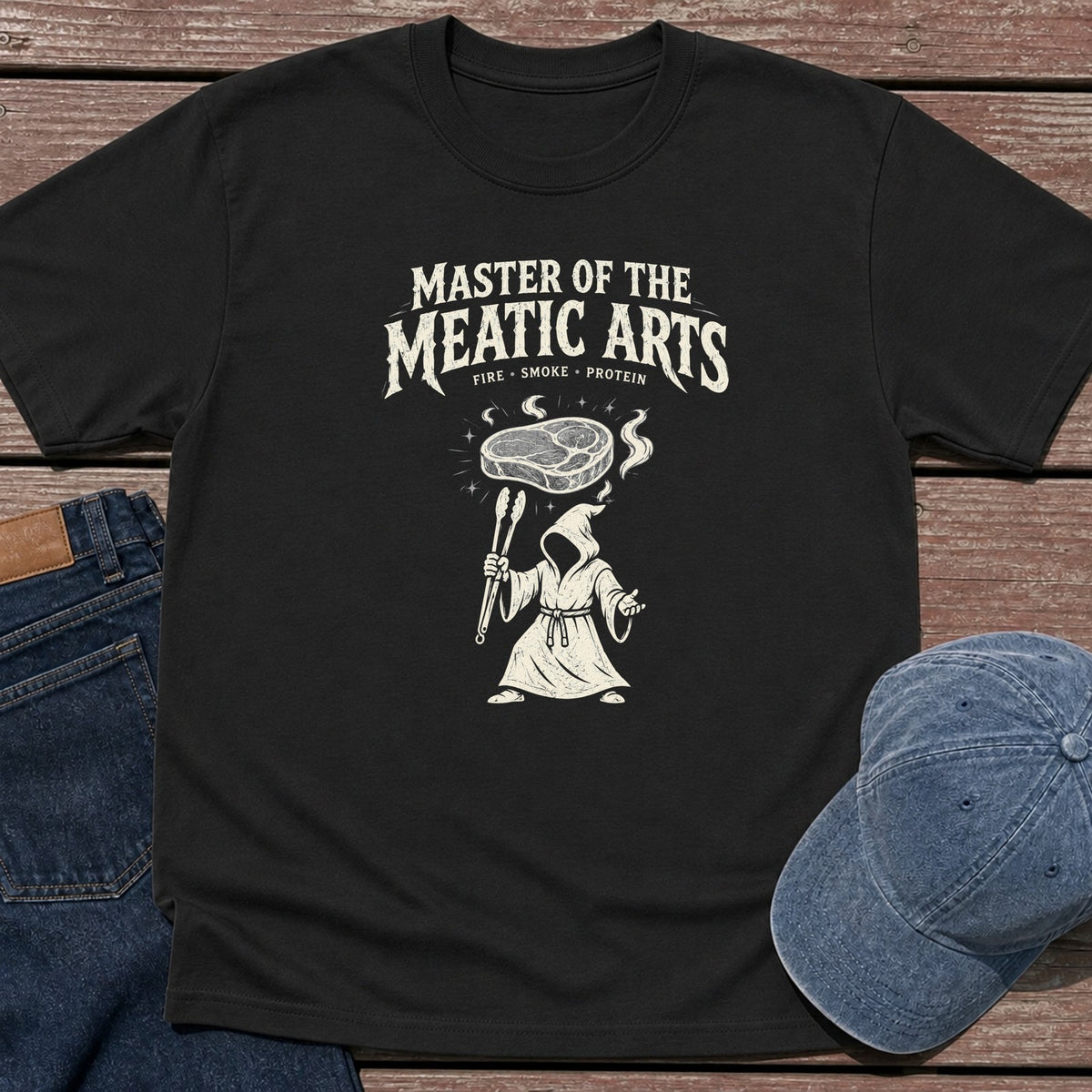 Meat Wizard T-Shirt - Black