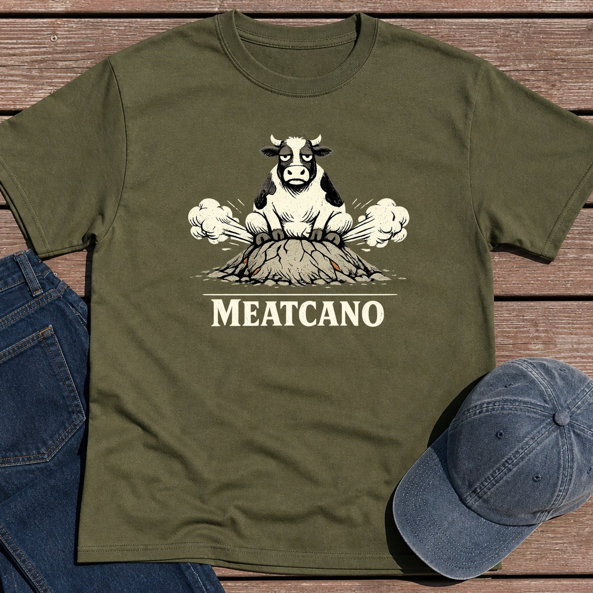 Meatcano T-Shirt - Military Green