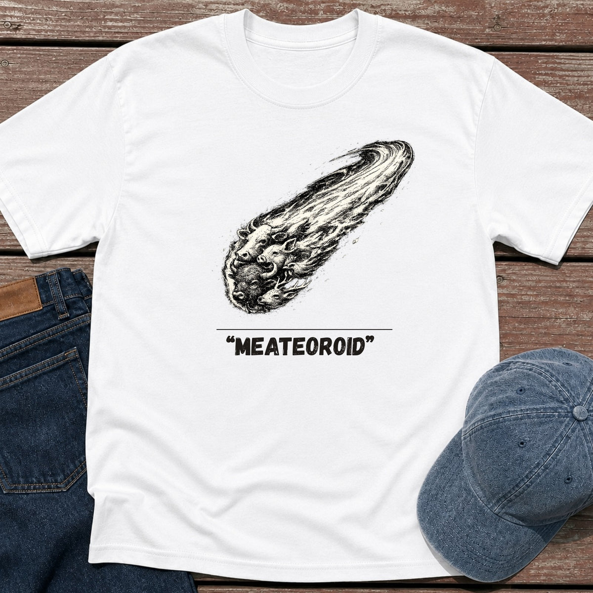 Meateoroid T-Shirt - White