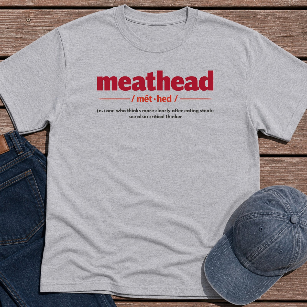 Meathead def. T-Shirt - Sport Grey