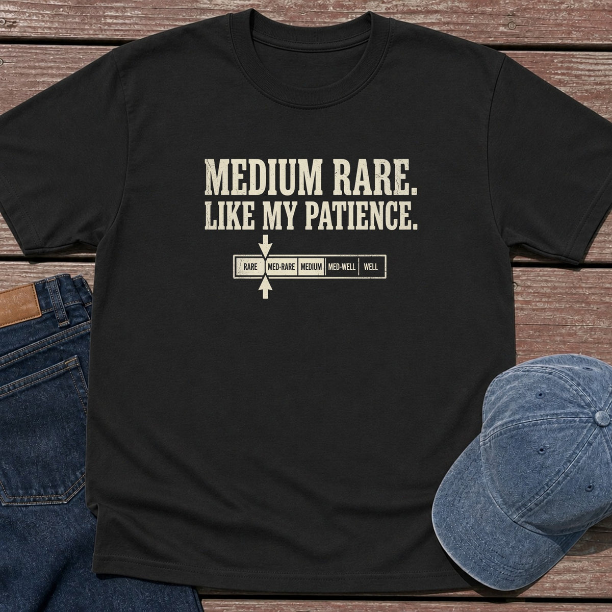 Medium Rare T-Shirt - Black