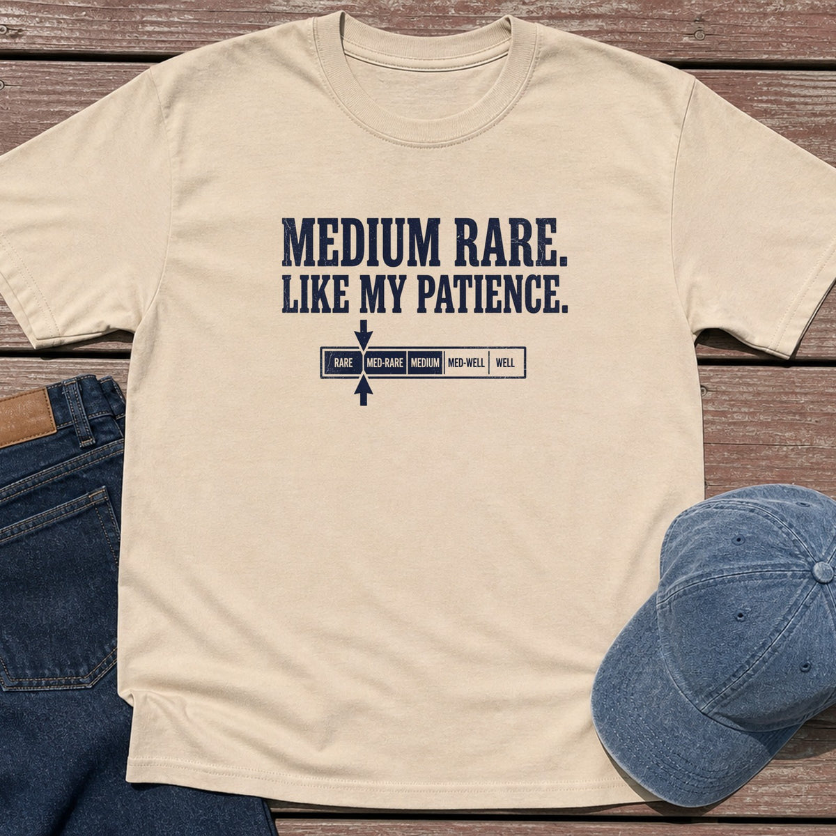 Medium Rare T-Shirt - Sand