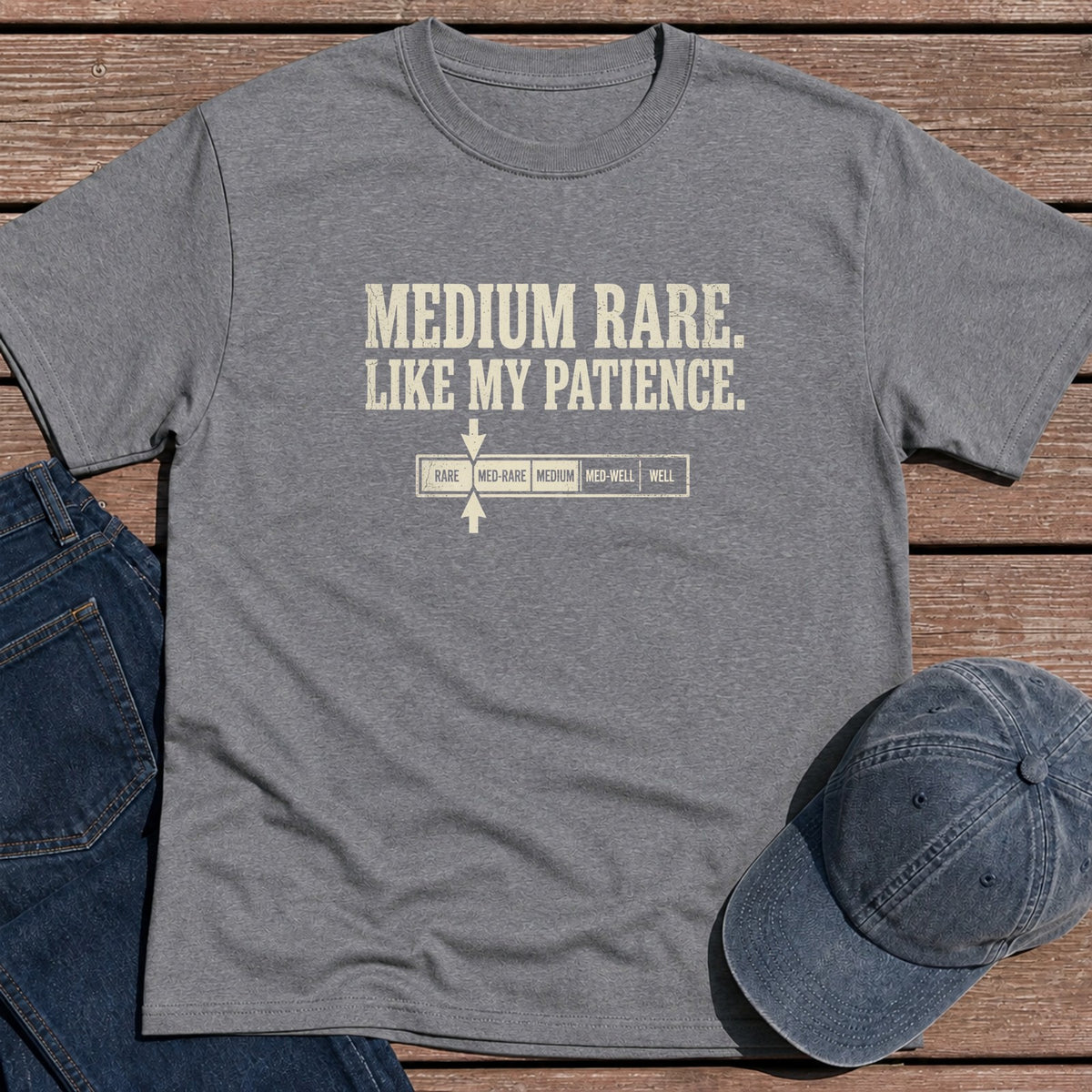 Medium Rare T-Shirt - Tweed