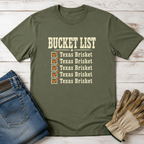 Texas Brisket Bucket List T-Shirt