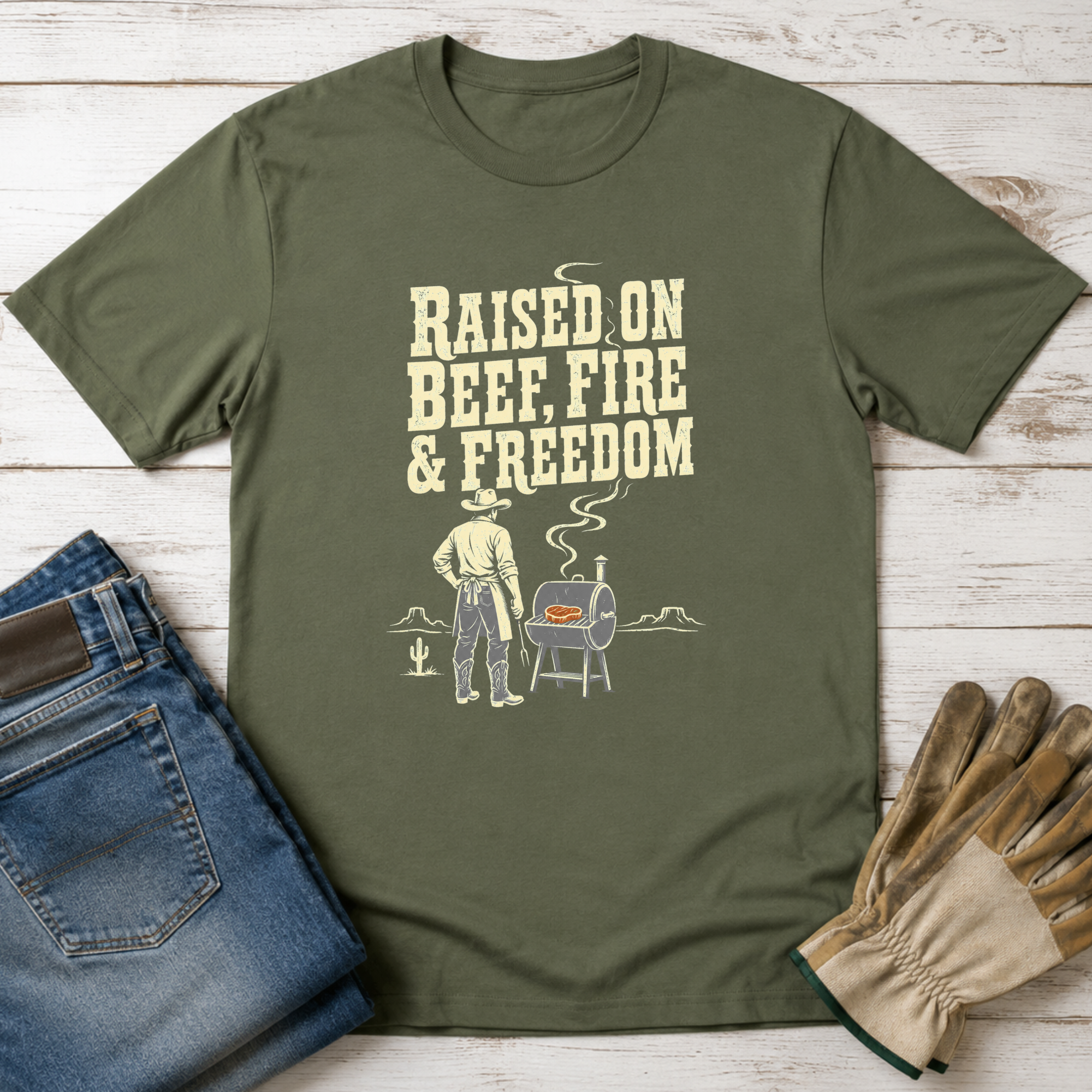 Beef Fire Freedom T-Shirt