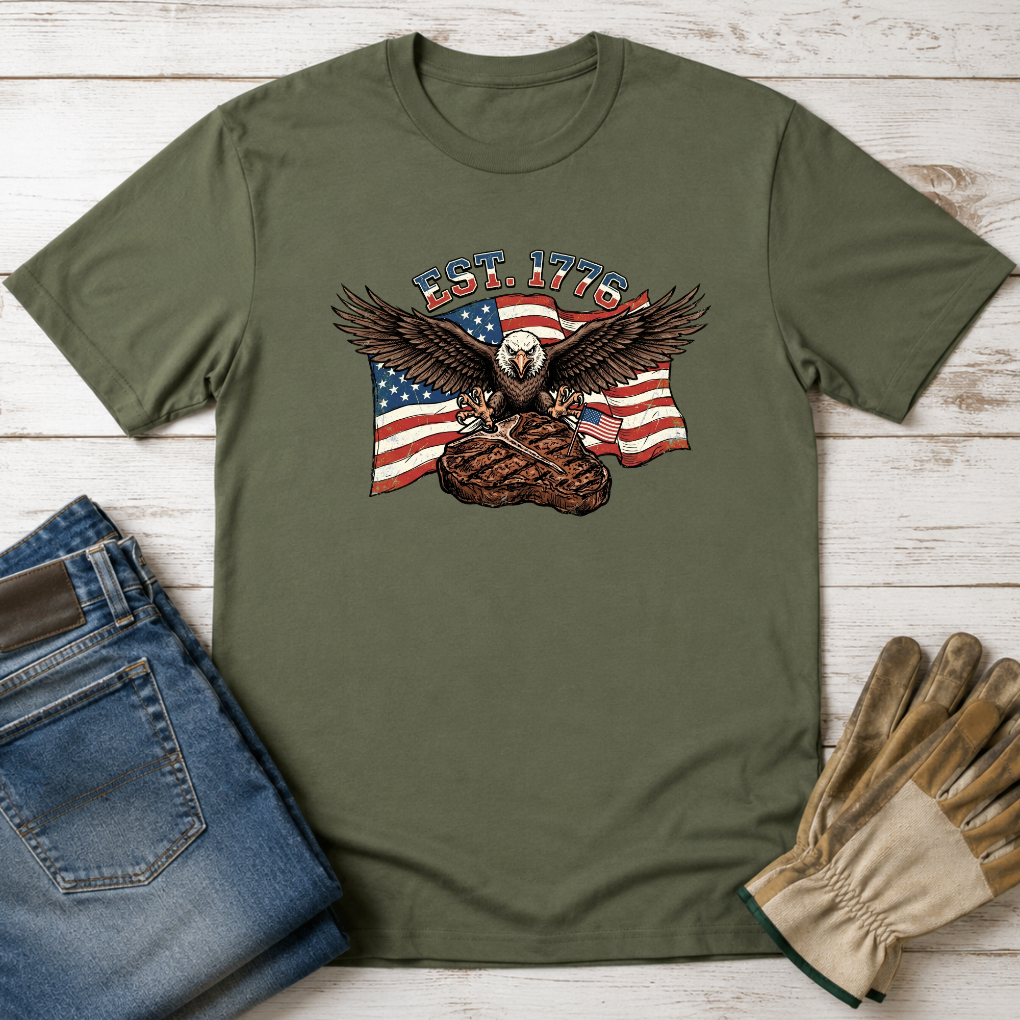 Bald Eagle & Porterhouse T-Shirt