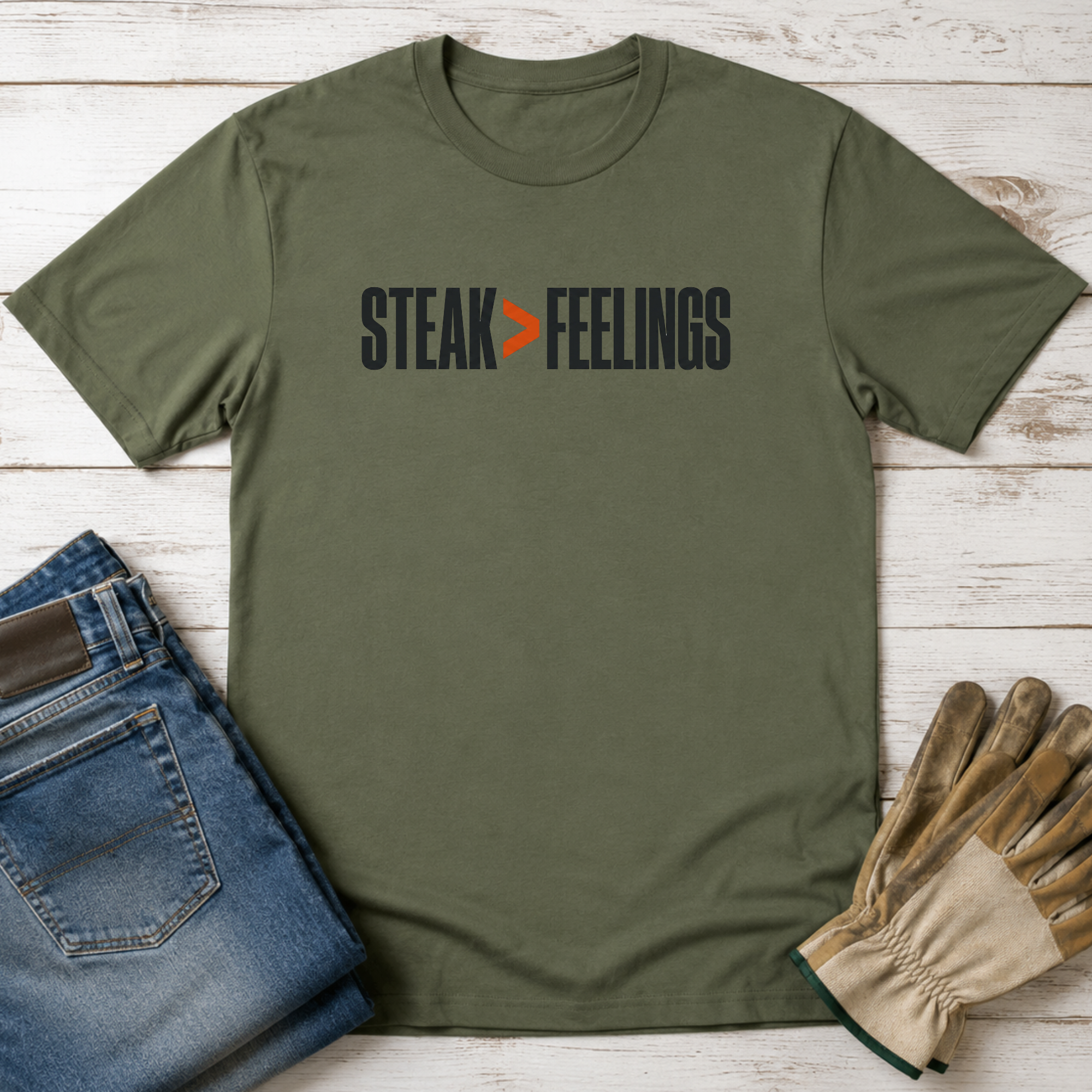 Steak Greater Than Feelings T-Shirt