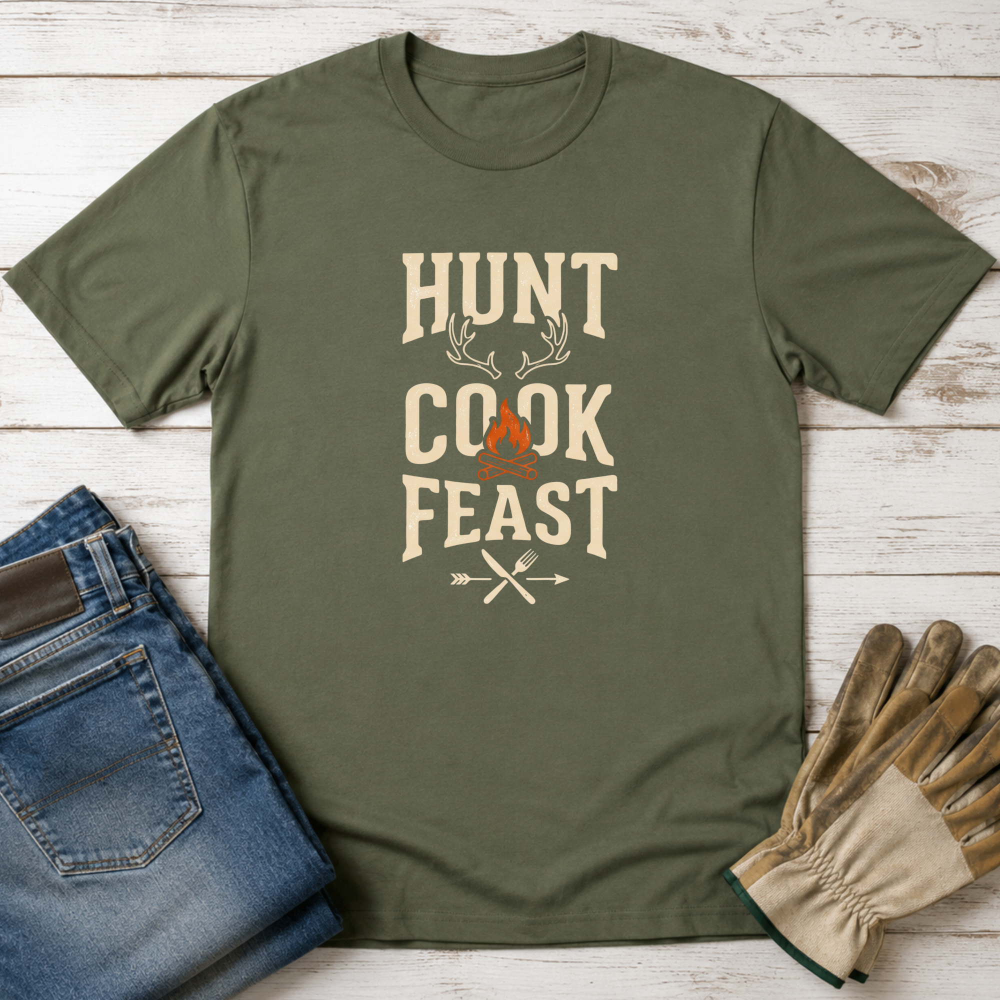 Hunt Cook Feast T-Shirt