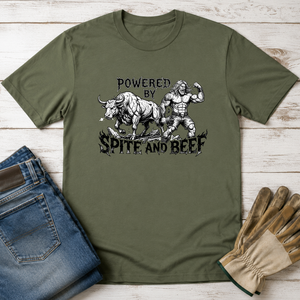 Powered by Spite and Beef T-Shirt