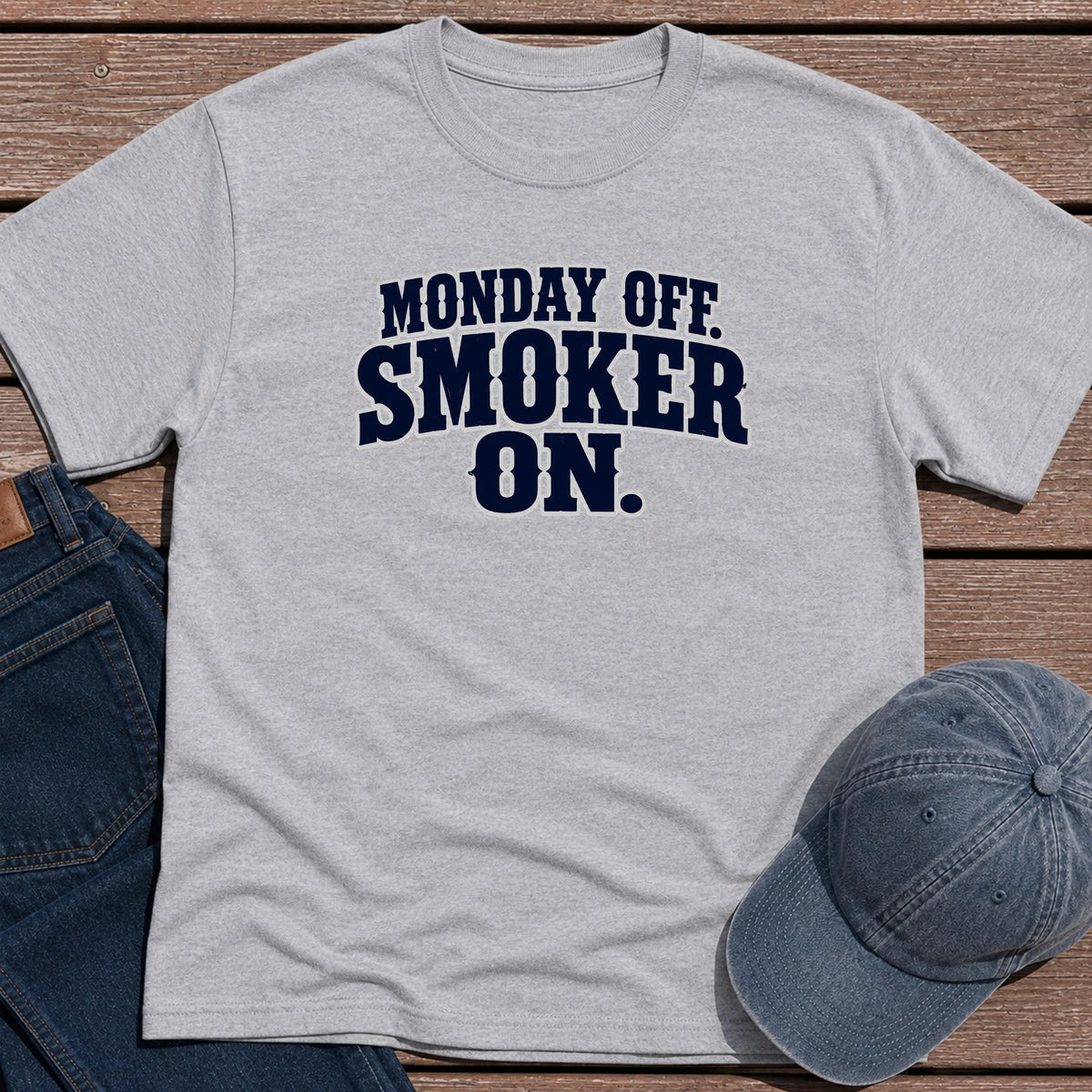 Monday Off T-Shirt - Sport Grey