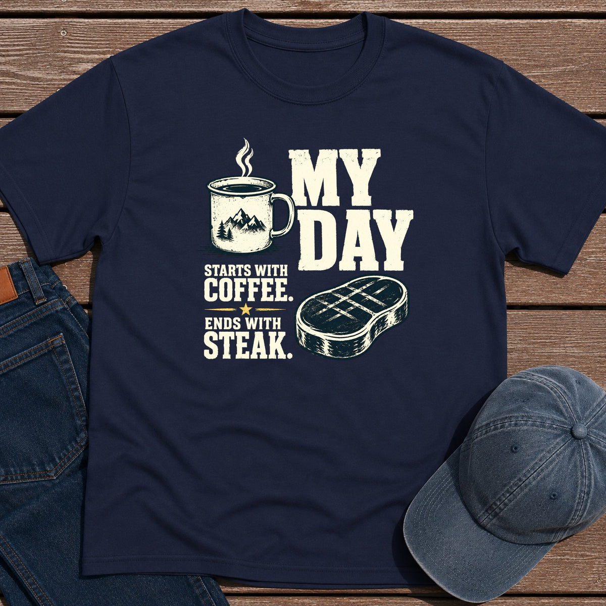 My Day T-Shirt - Navy