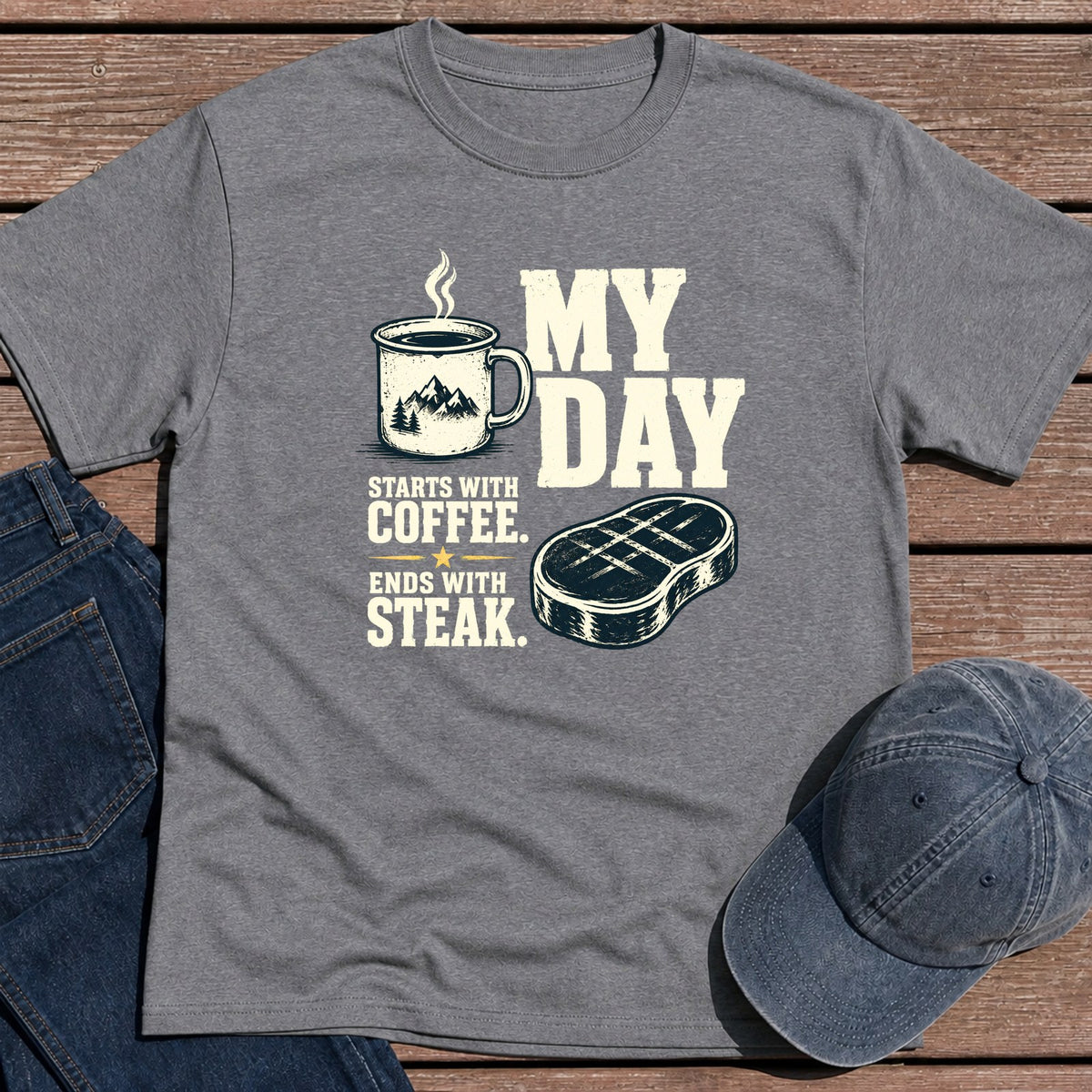 My Day T-Shirt - Tweed