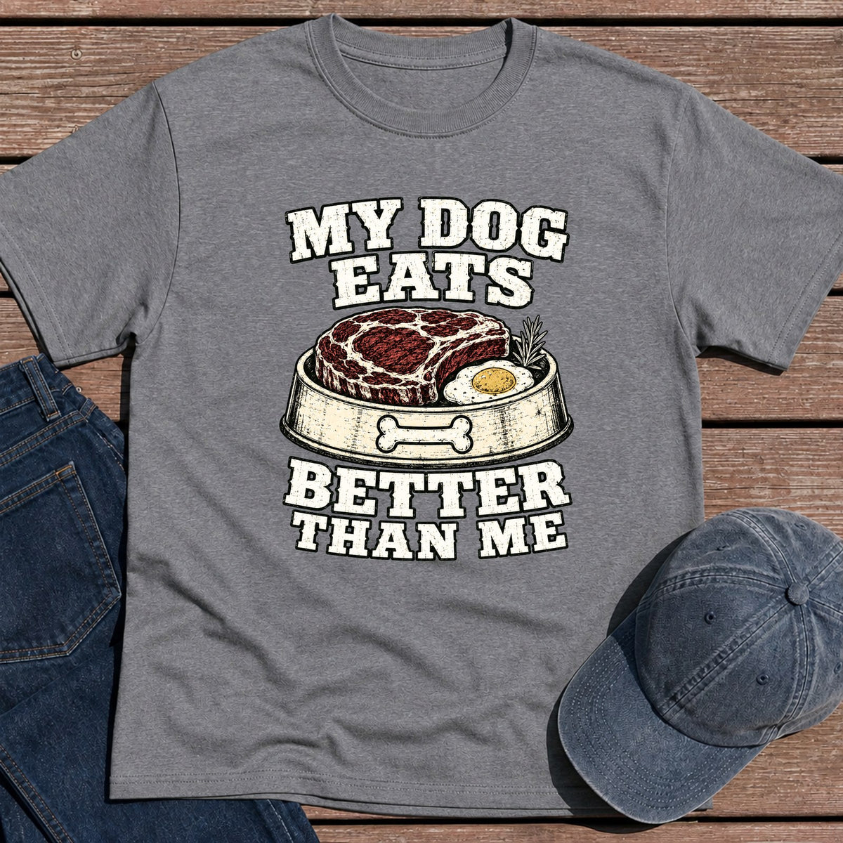 My Dog Eats T-Shirt - Tweed