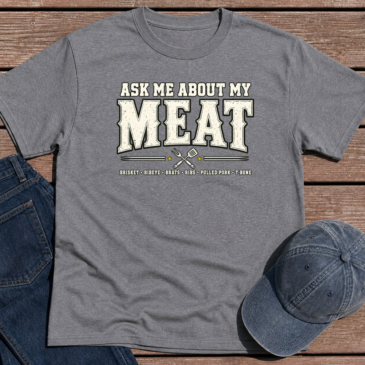 My Meat T-Shirt - Tweed