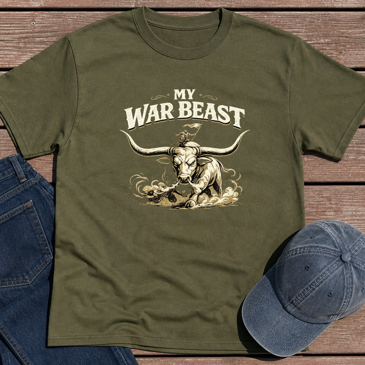 My War Beast T-Shirt - Military Green