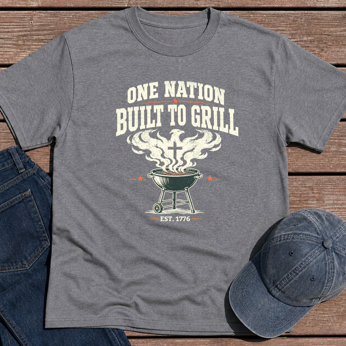 Nation Grill T-Shirt - Tweed