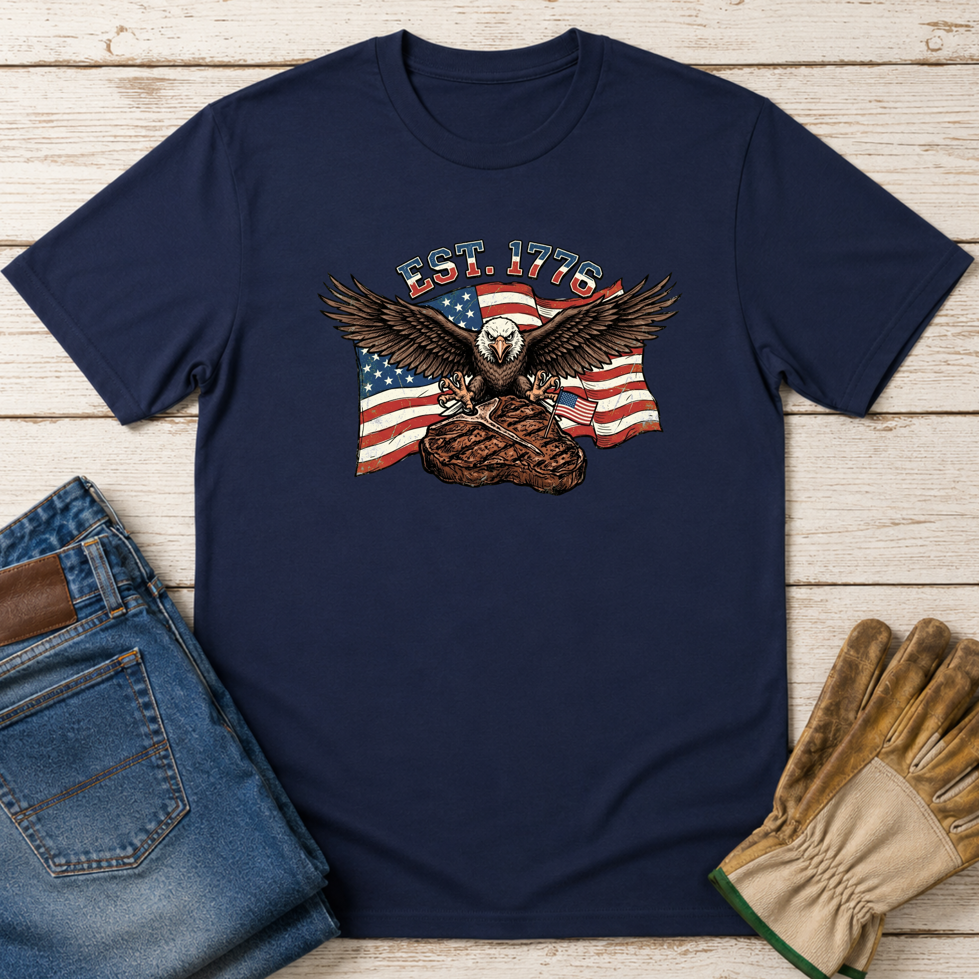 Bald Eagle & Porterhouse T-Shirt