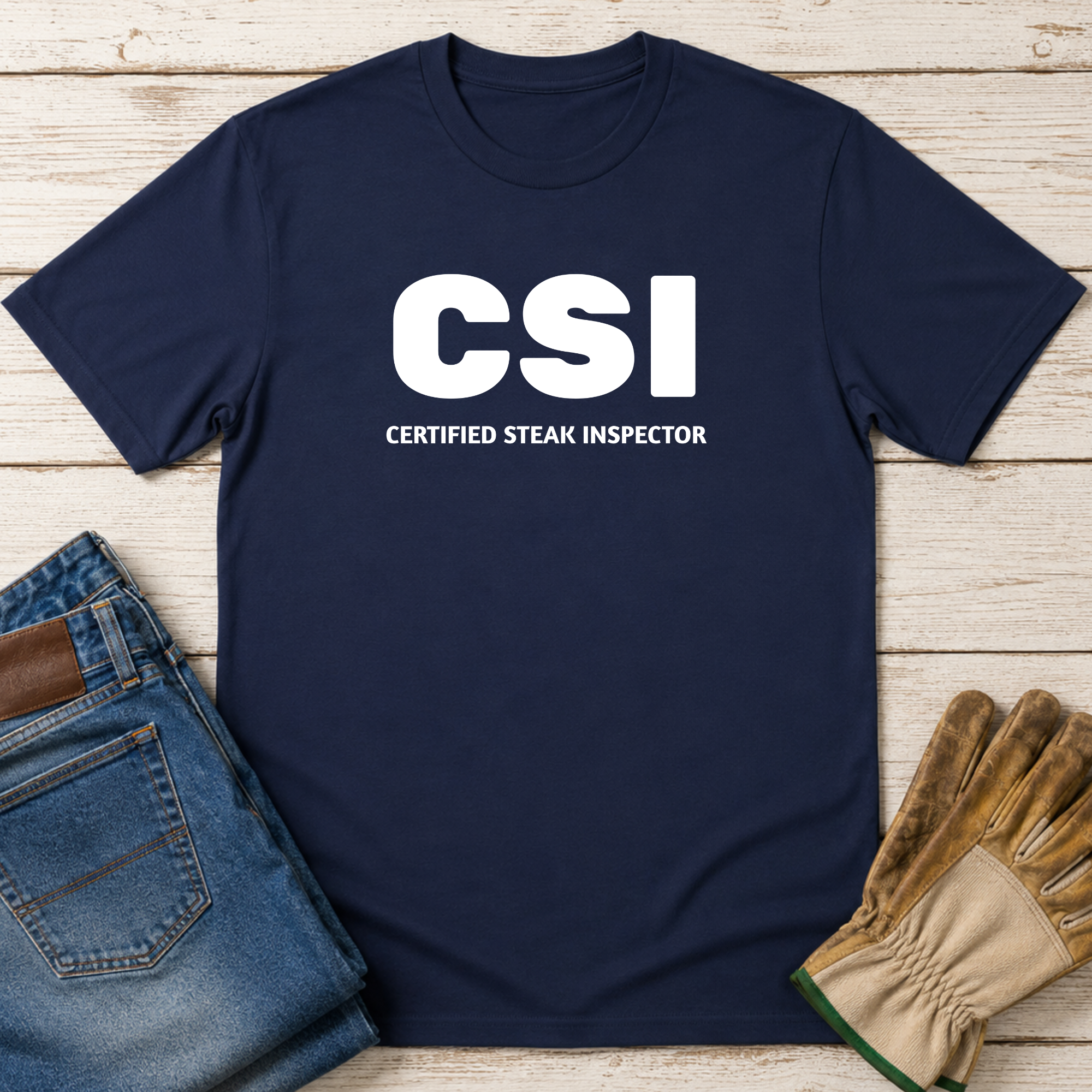 CSI: Certified Steak Inspector T-Shirt