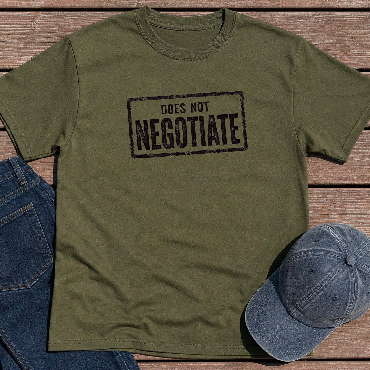 Negotiate T-Shirt - Military Green