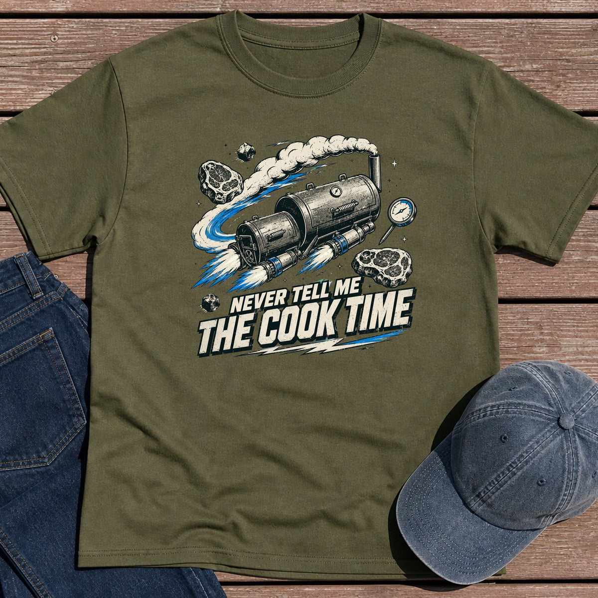 Never Tell Me T-Shirt - Military Green