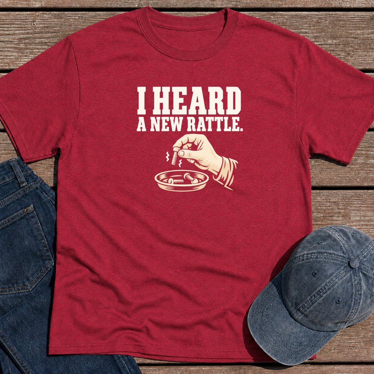 New Rattle T-Shirt - Antique Cherry Red