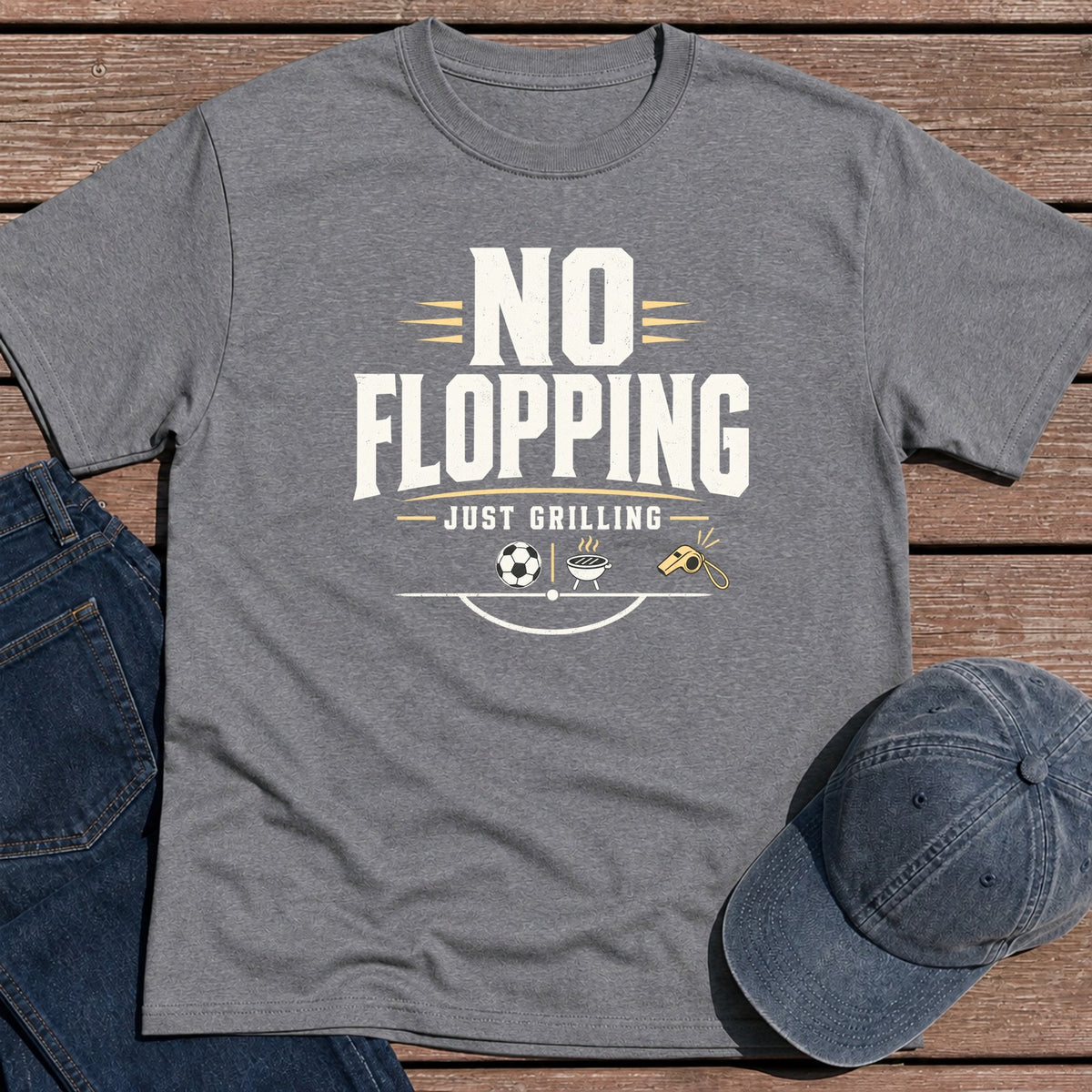 No Flopping T-Shirt - Tweed