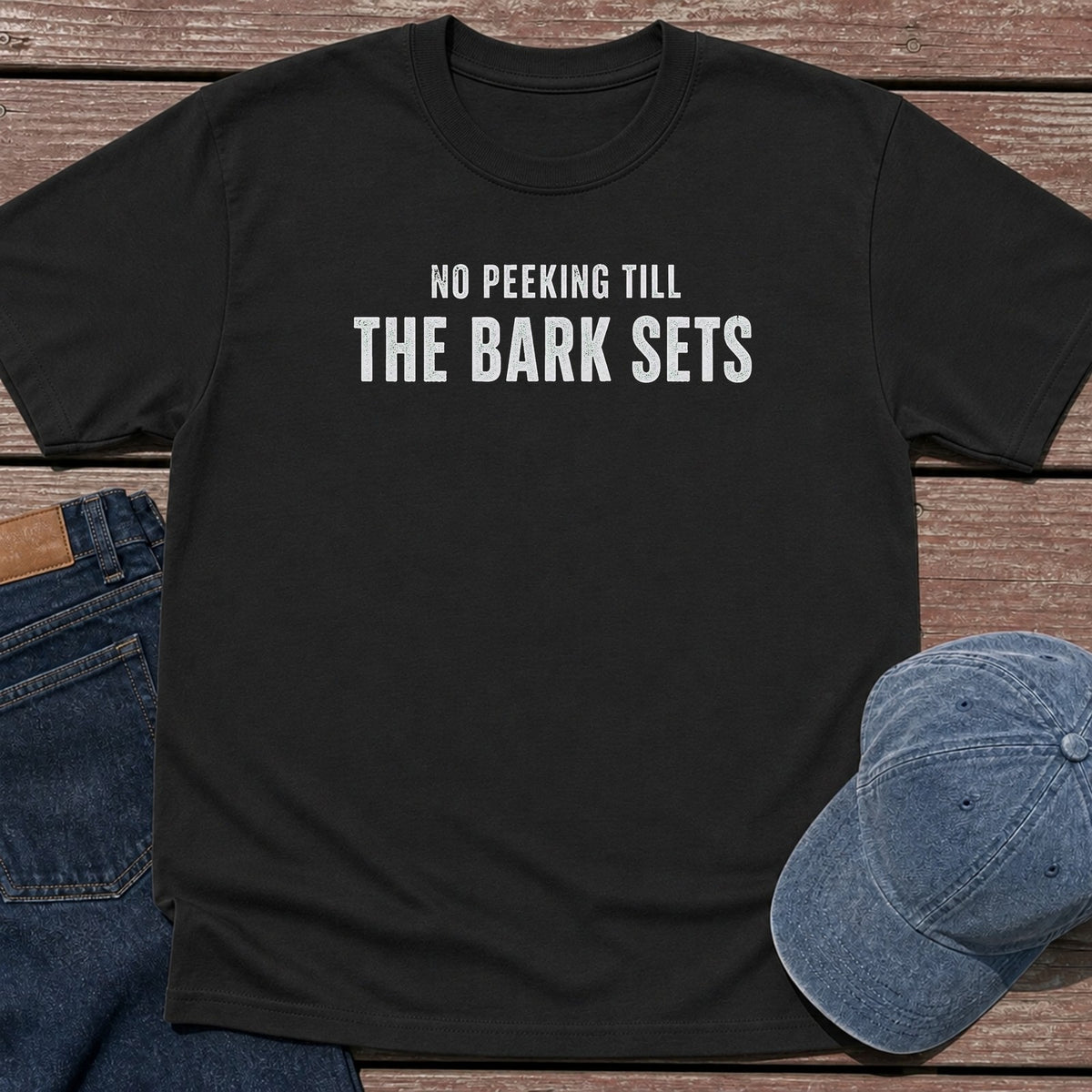 No Peeking T-Shirt - Black