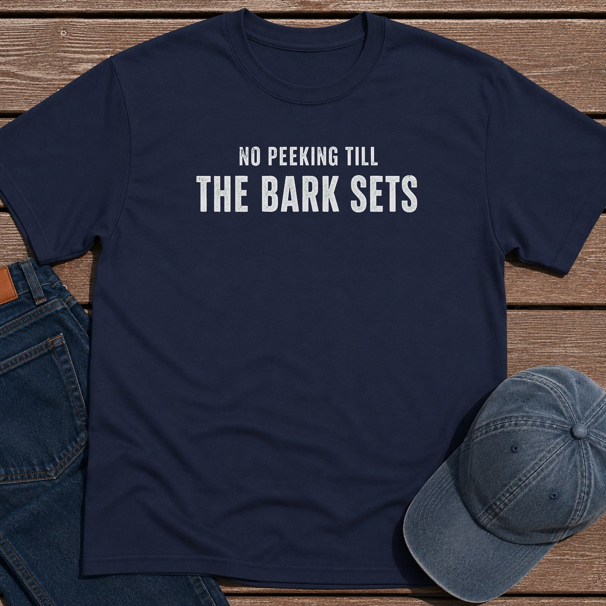 No Peeking T-Shirt - Navy