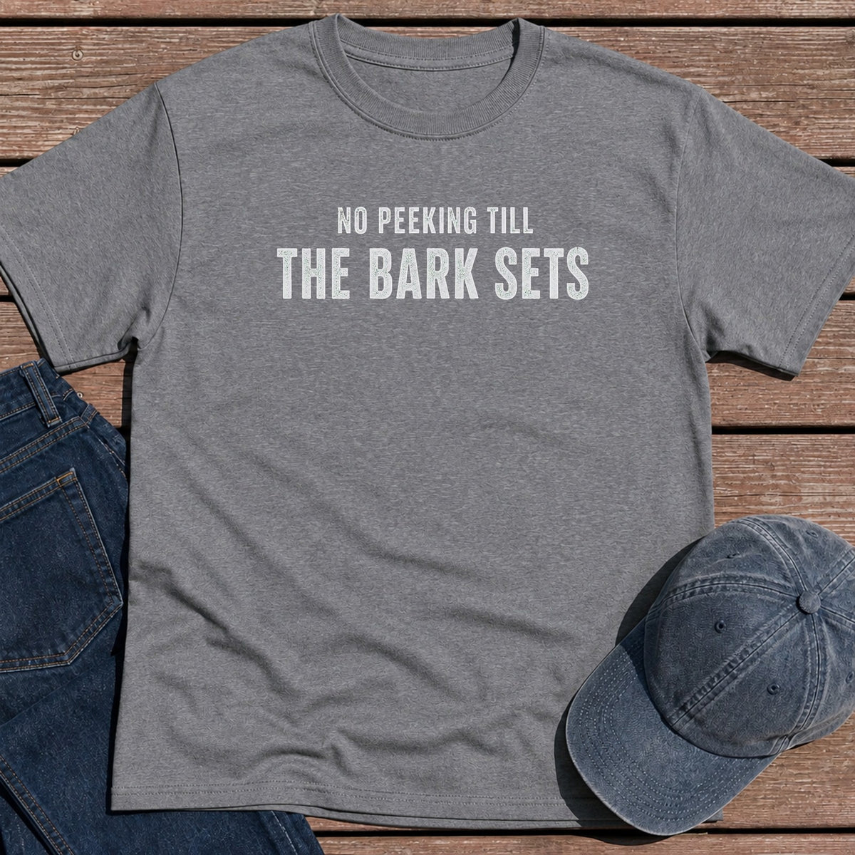 No Peeking T-Shirt - Tweed