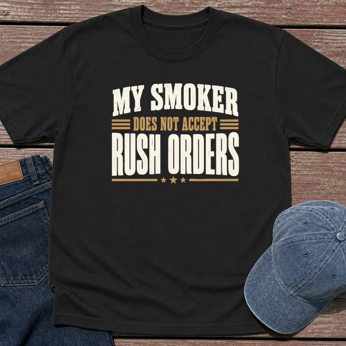 No Rush Orders T-Shirt - Black