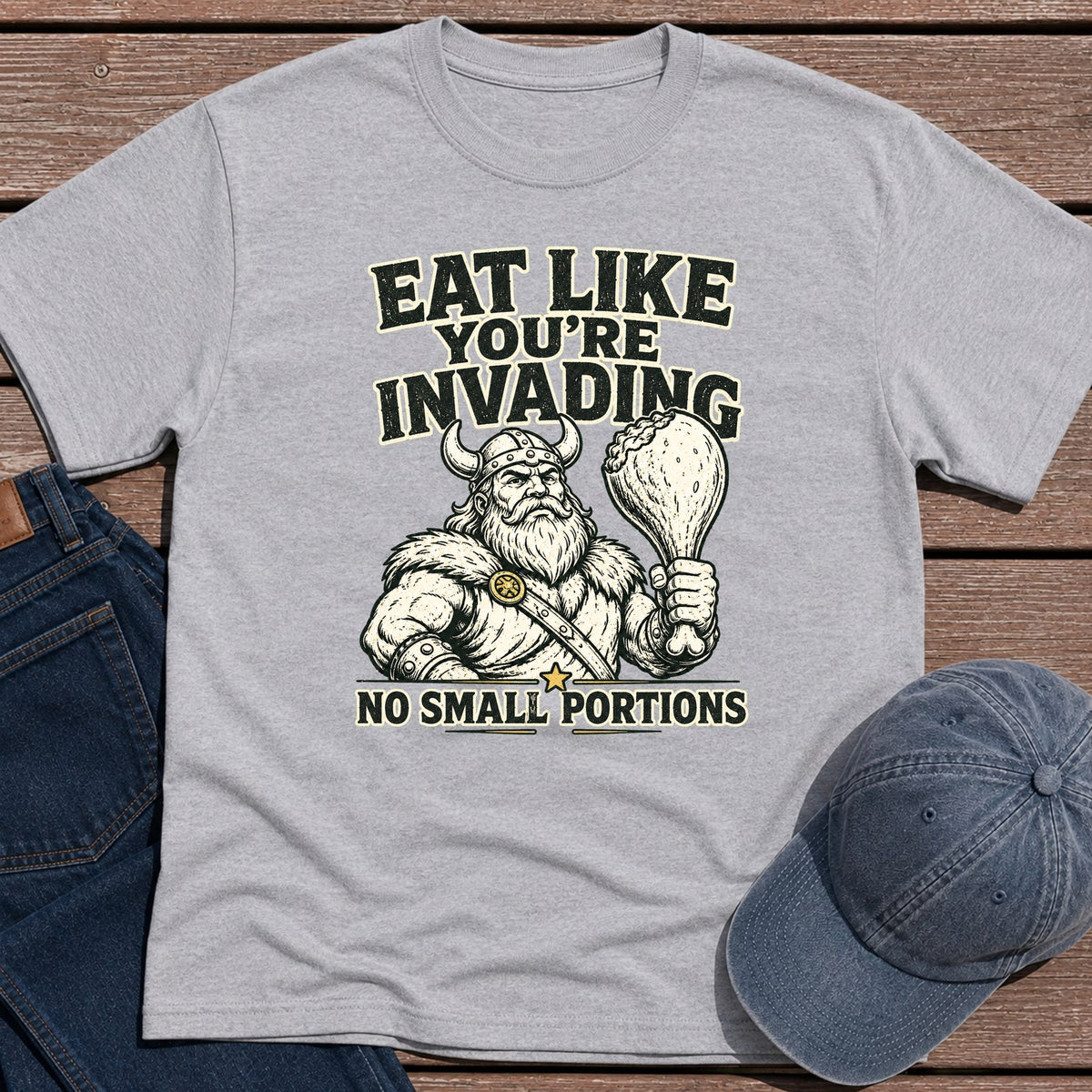 Small Portions T-Shirt - Sport Grey