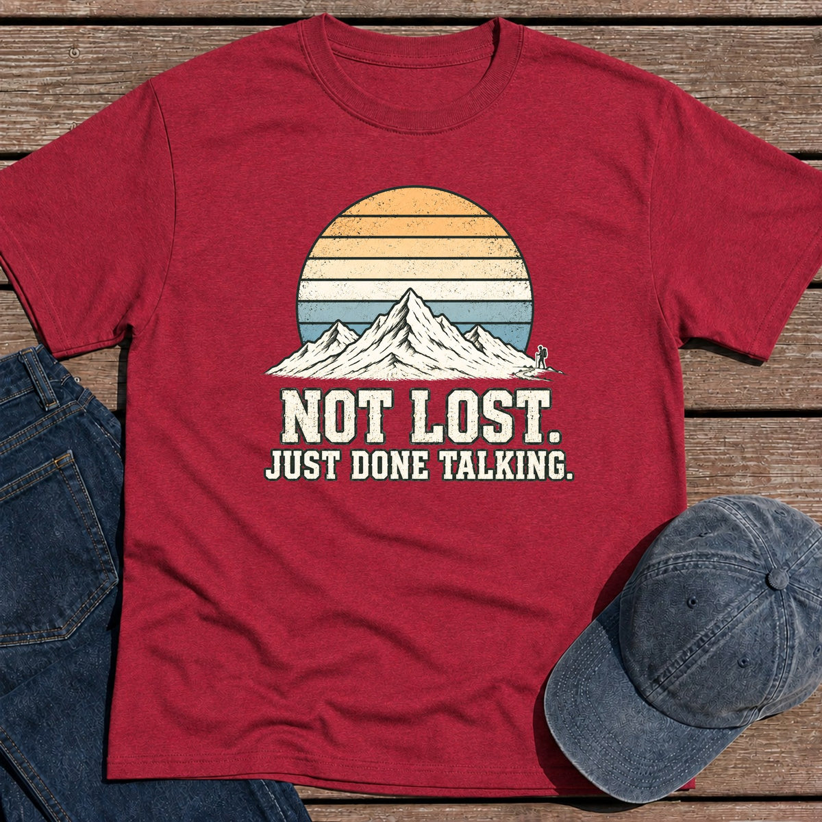 Not Lost T-Shirt - Antique Cherry Red