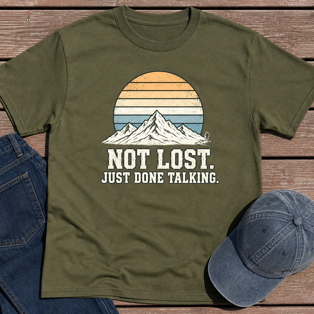 Not Lost T-Shirt - Military Green