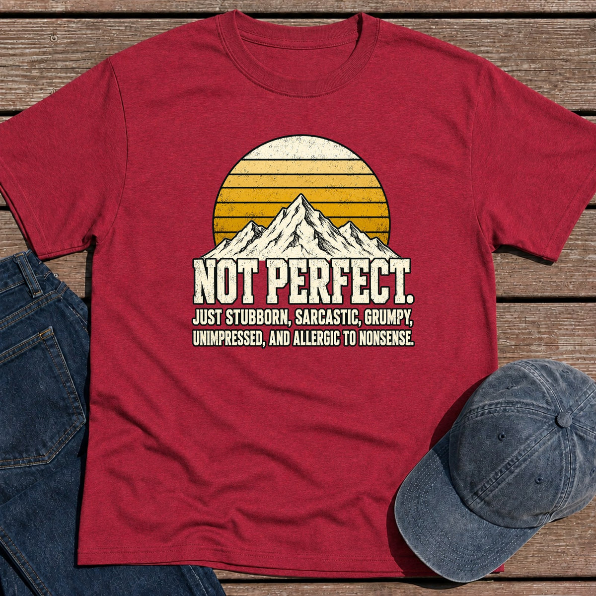 Not Perfect T-Shirt - Antique Cherry Red