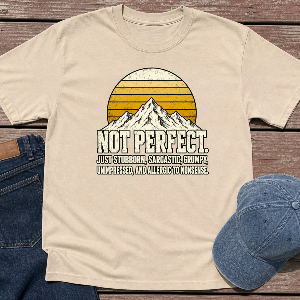 Not Perfect T-Shirt - Sand