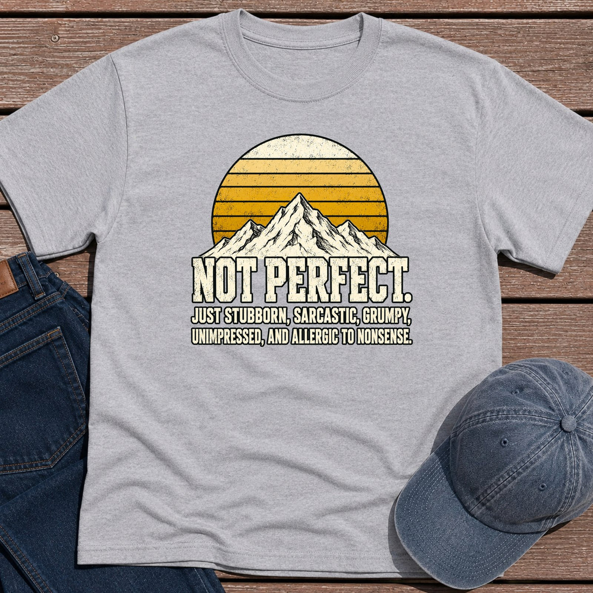Not Perfect T-Shirt - Sport Grey