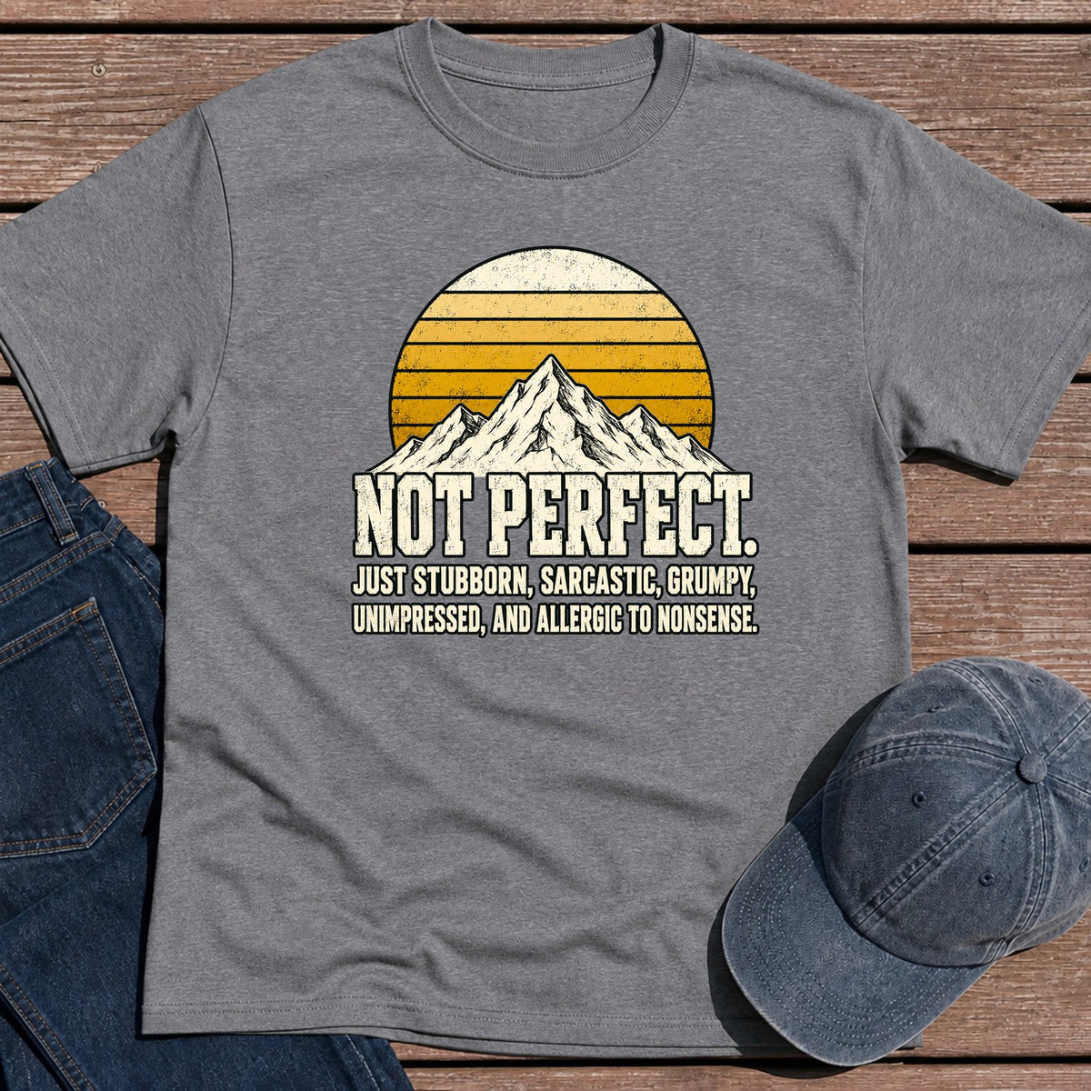 Not Perfect T-Shirt - Tweed