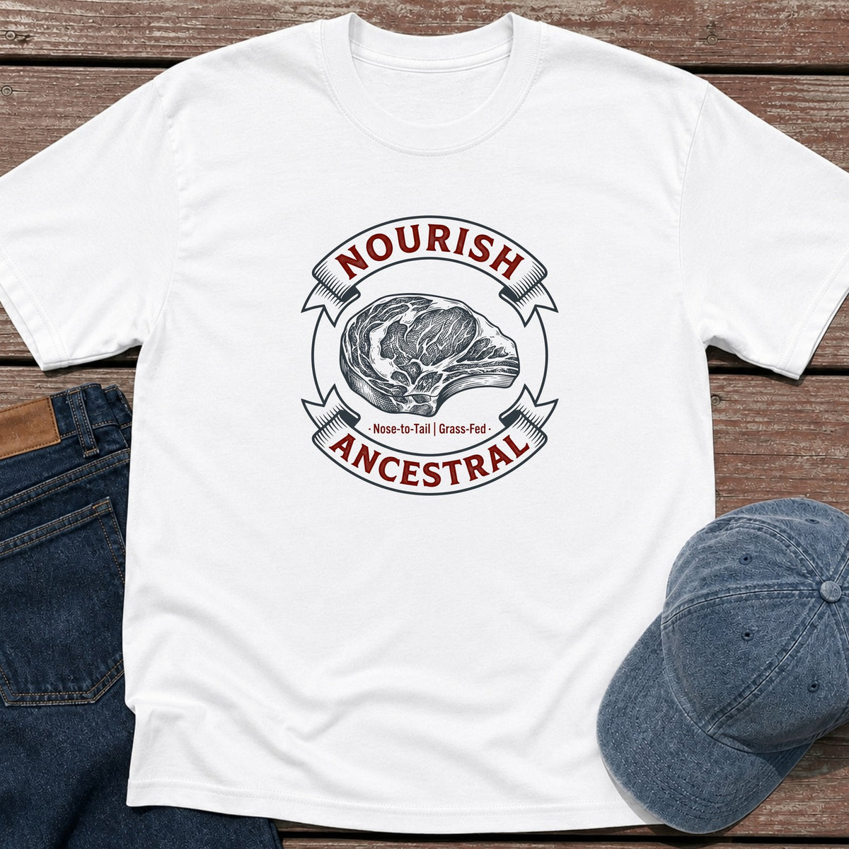 Nourish Ancestral T-Shirt - White