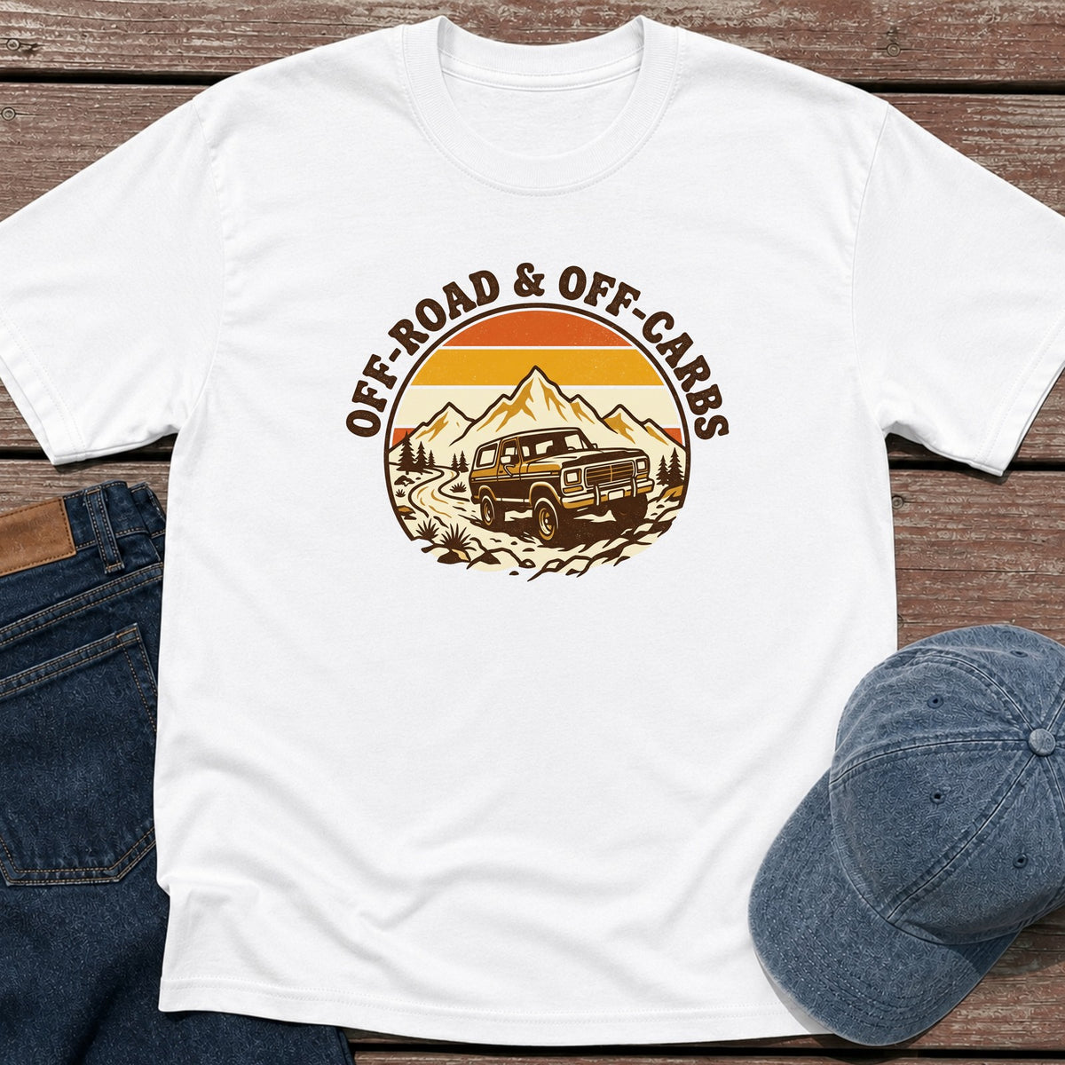 Off Road & Carbs T-Shirt - White
