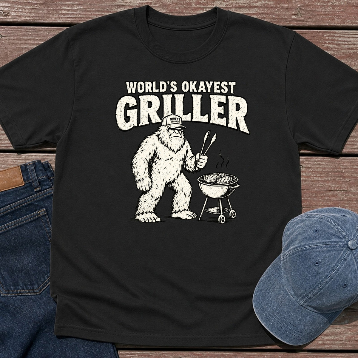 Okayest Griller T-Shirt - Black