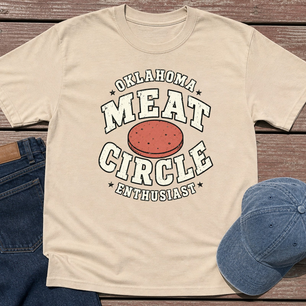 Oklahoma Meat T-Shirt - Sand