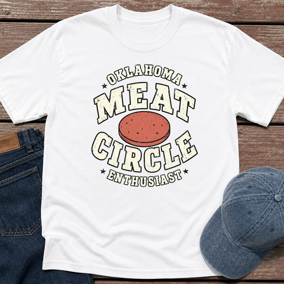 Oklahoma Meat T-Shirt - White