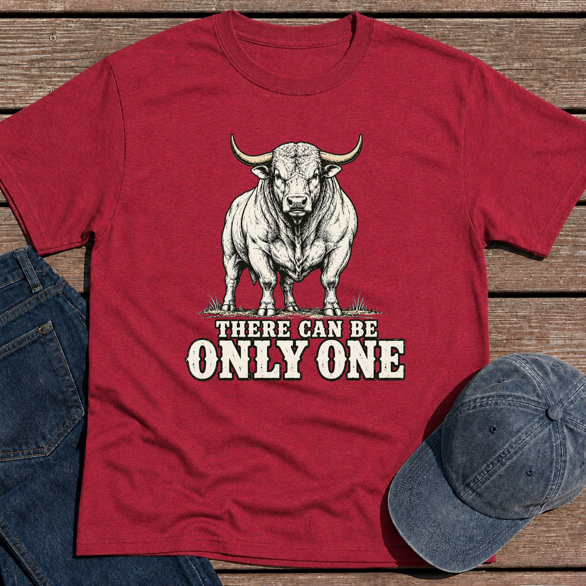 One Sire T-Shirt - Antique Cherry Red