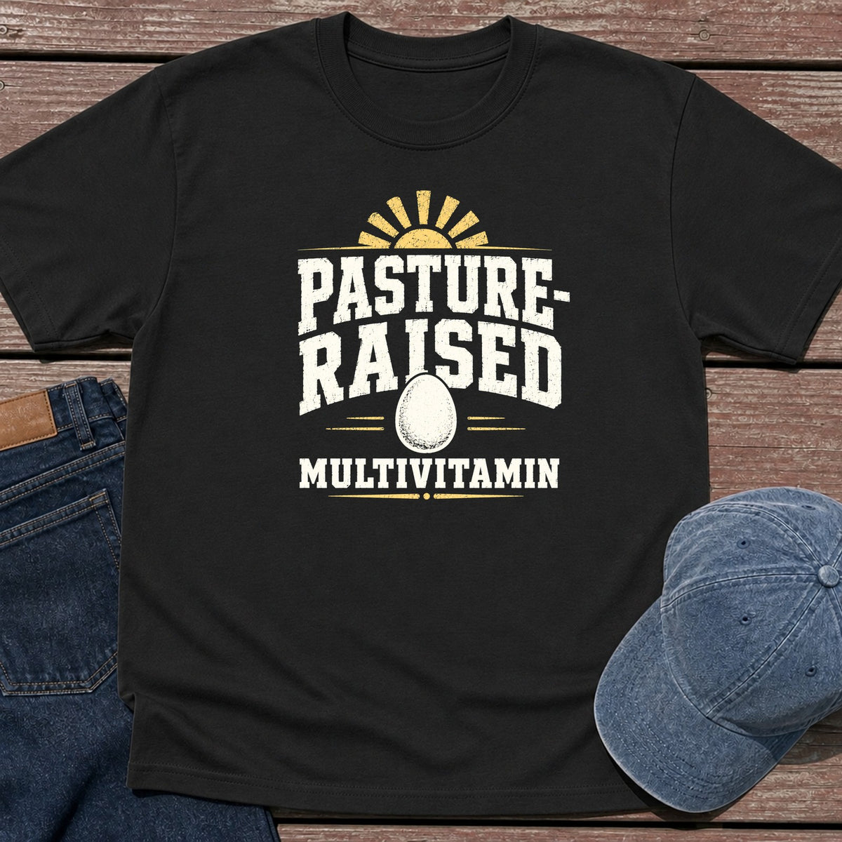 Pasture Multi T-Shirt - Black