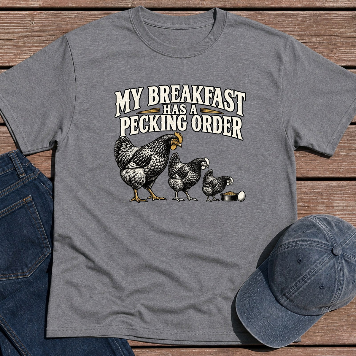 Pecking Order T-Shirt - Tweed